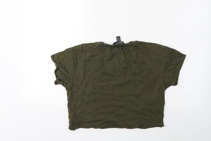 New Look Girls Green   Basic T-Shirt Size 12 Years