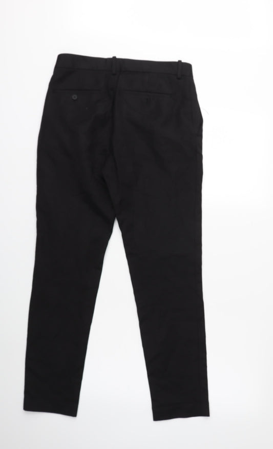 Womens UK Size 30 in H&M Regular Fit  Black Trousers