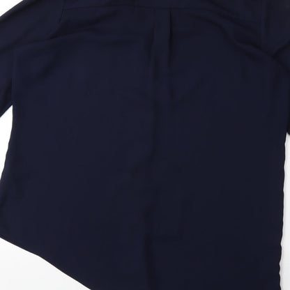 Womens UK Size S Wallis Blue Basic Blouse