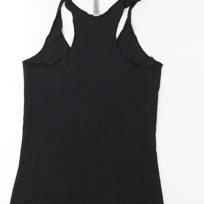 Womens UK Size XS Preworn Grey Basic Tank