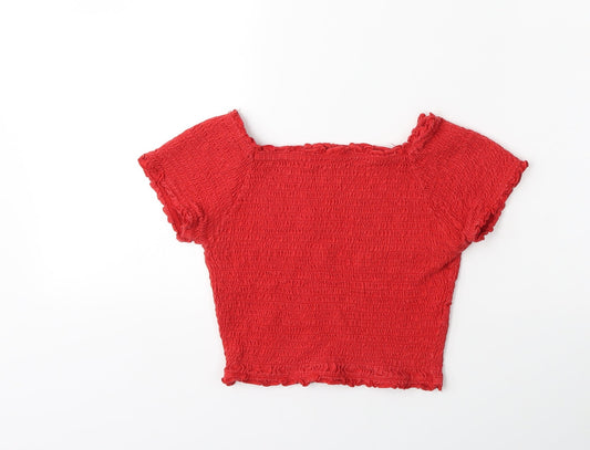 Atmosphere Womens Red   Basic T-Shirt Size 10