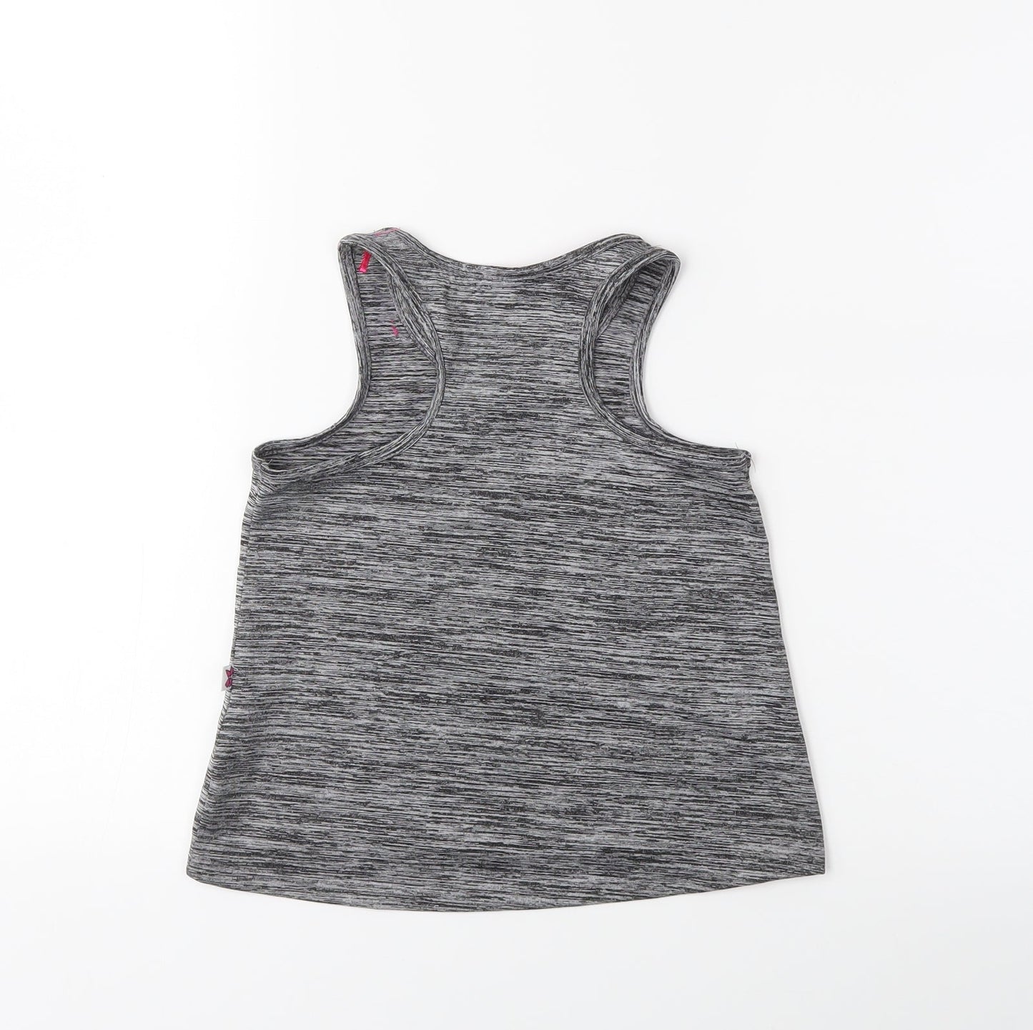 Jojo Silva Girls Grey   Basic Tank Size 6-7 Years