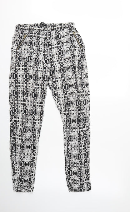 Womens UK Size 8 Quiz Regular Fit  White Trousers