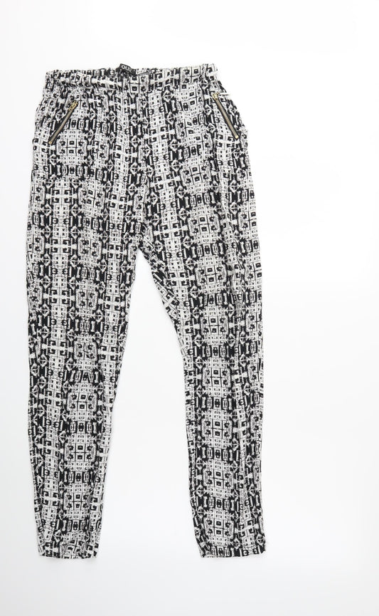 Womens UK Size 8 Quiz Regular Fit  White Trousers