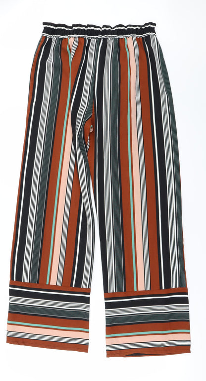 George Womens Brown Striped  Trousers  Size 12 L28 in