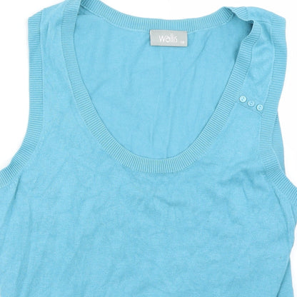 Wallis Womens Blue   Basic T-Shirt Size 18