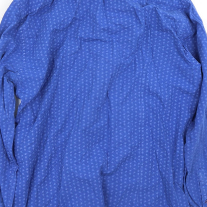 Mens UK Size L Defacto Blue  Button-Up Long Sleeve Casual Shirt