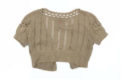 NEXT Girls Brown   Cardigan Jumper Size 10 Years