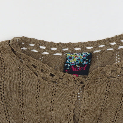 NEXT Girls Brown   Cardigan Jumper Size 10 Years