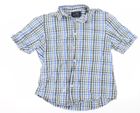 Stone bay  Mens Blue Check   Button-Up Size L
