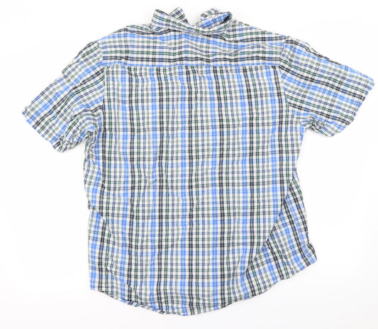 Stone bay  Mens Blue Check   Button-Up Size L