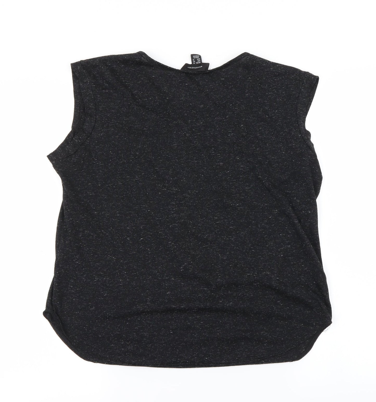 Womens UK Size 14 Atmosphere Black Basic Blouse
