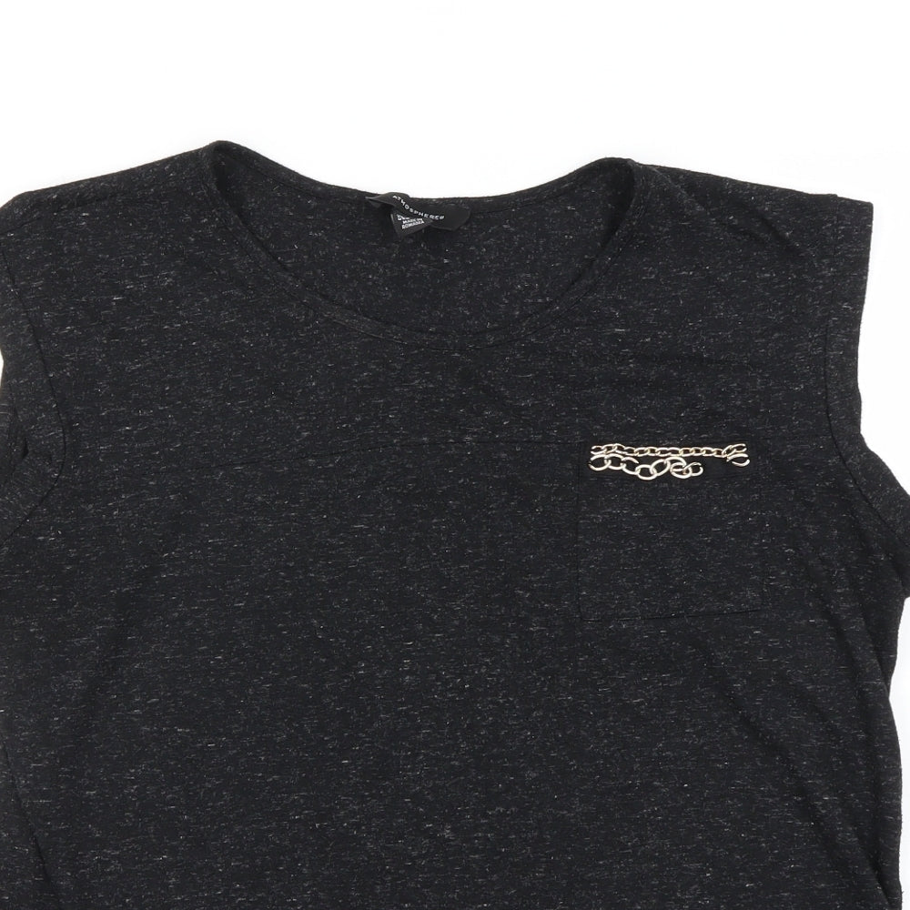 Womens UK Size 14 Atmosphere Black Basic Blouse