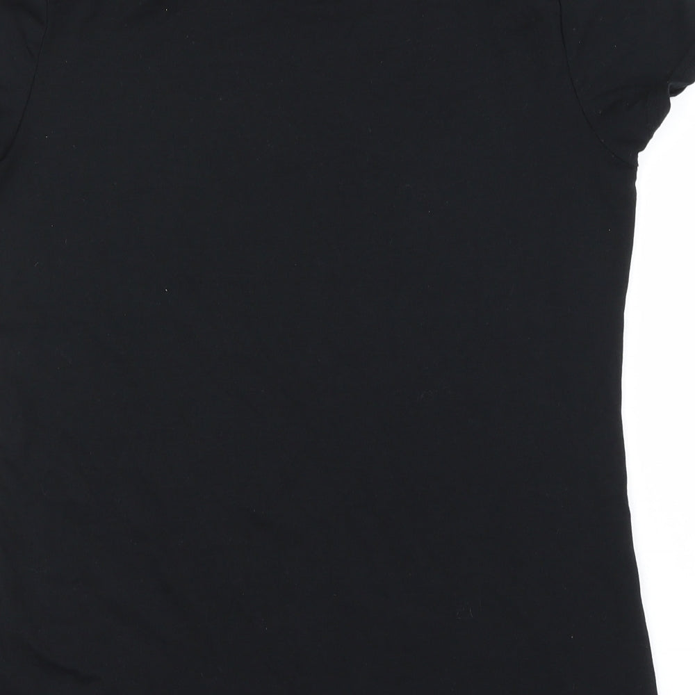 Womens UK Size 12 George Black Basic T-Shirt