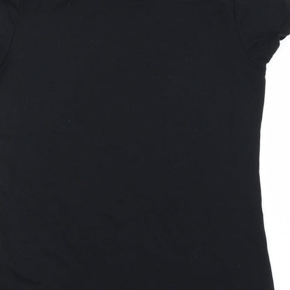 Womens UK Size 12 George Black Basic T-Shirt