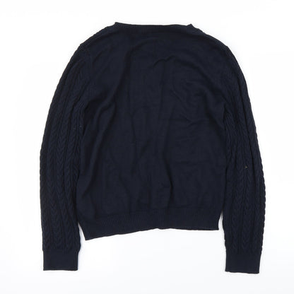 H&M Mens Blue   Pullover Jumper Size L