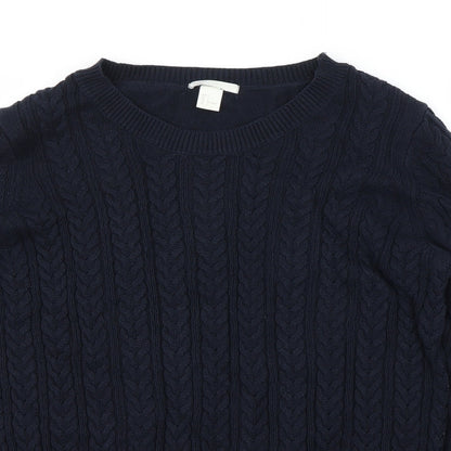 H&M Mens Blue   Pullover Jumper Size L