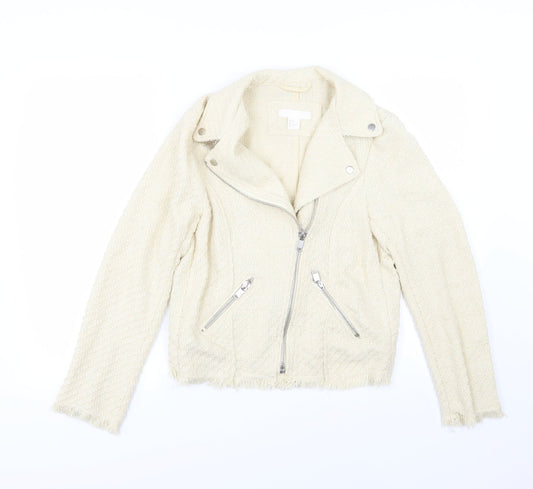 H&M Womens Ivory   Jacket  Size 8