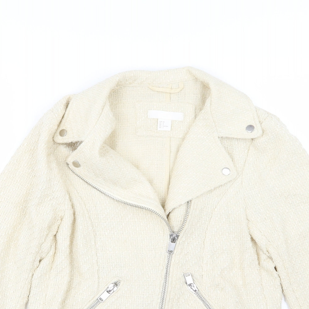 Womens UK Size 8 H&M Ivory Jacket