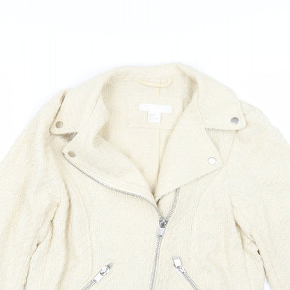 Womens UK Size 8 H&M Ivory Jacket