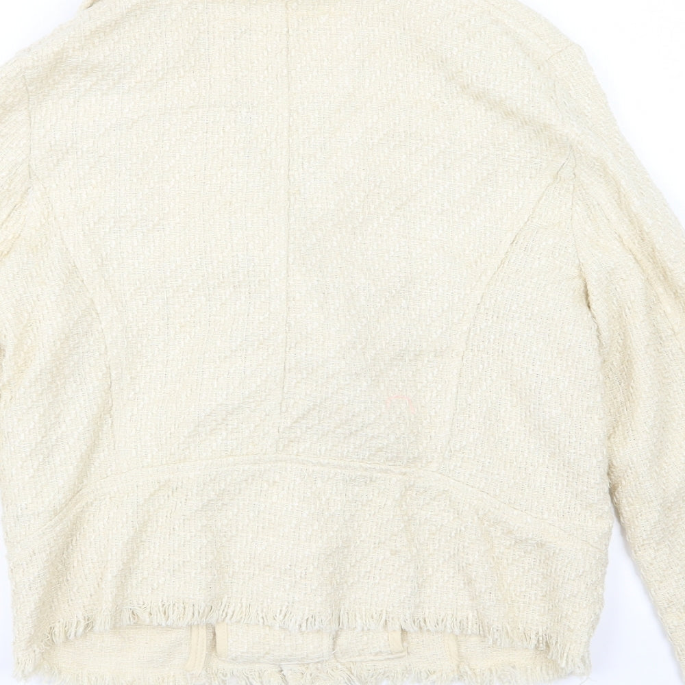 Womens UK Size 8 H&M Ivory Jacket
