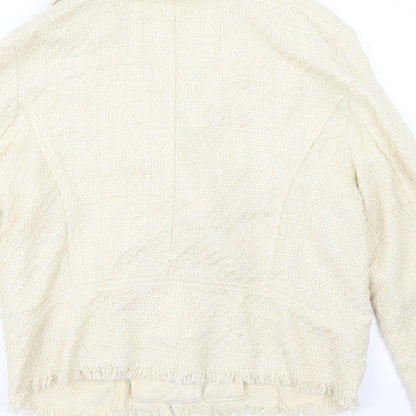 Womens UK Size 8 H&M Ivory Jacket