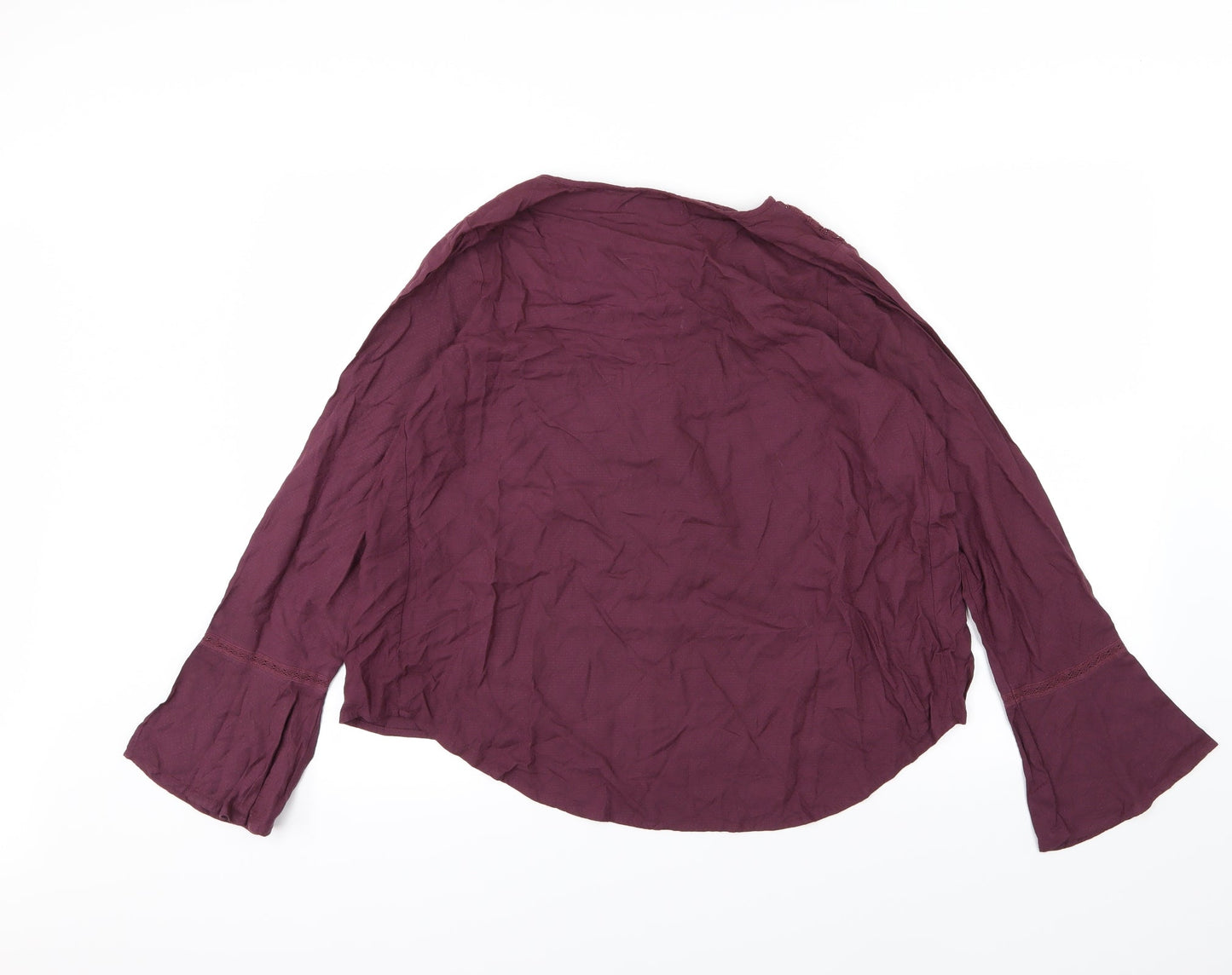 Nutmeg Womens Purple   Basic Blouse Size 10