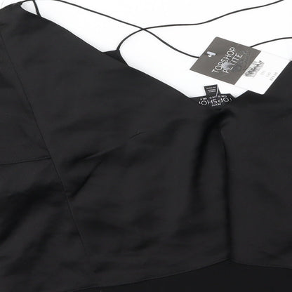 Topshop Womens Black   Cropped Blouse Size 4