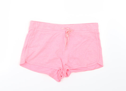 Papaya Womens Pink  Jersey Sweat Shorts Size 12