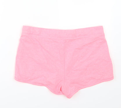 Papaya Womens Pink  Jersey Sweat Shorts Size 12