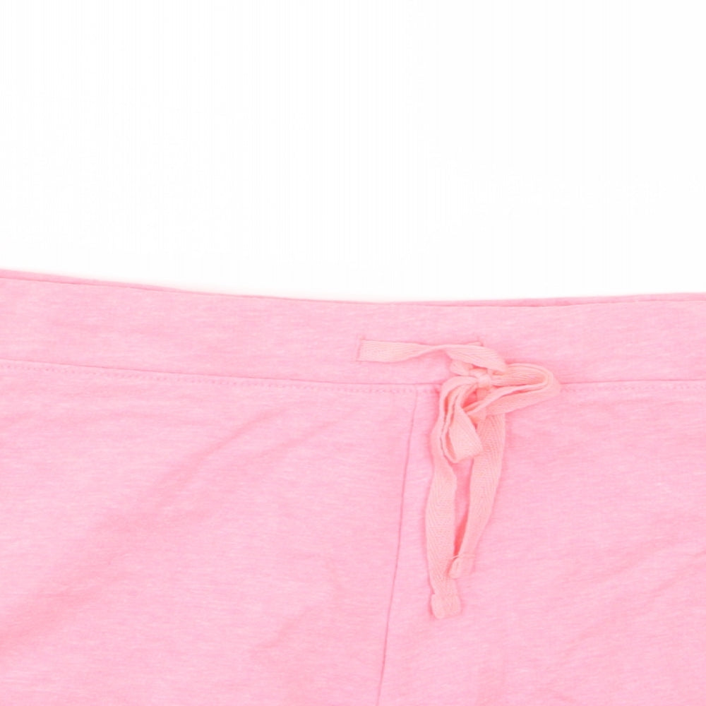 Papaya Womens Pink  Jersey Sweat Shorts Size 12