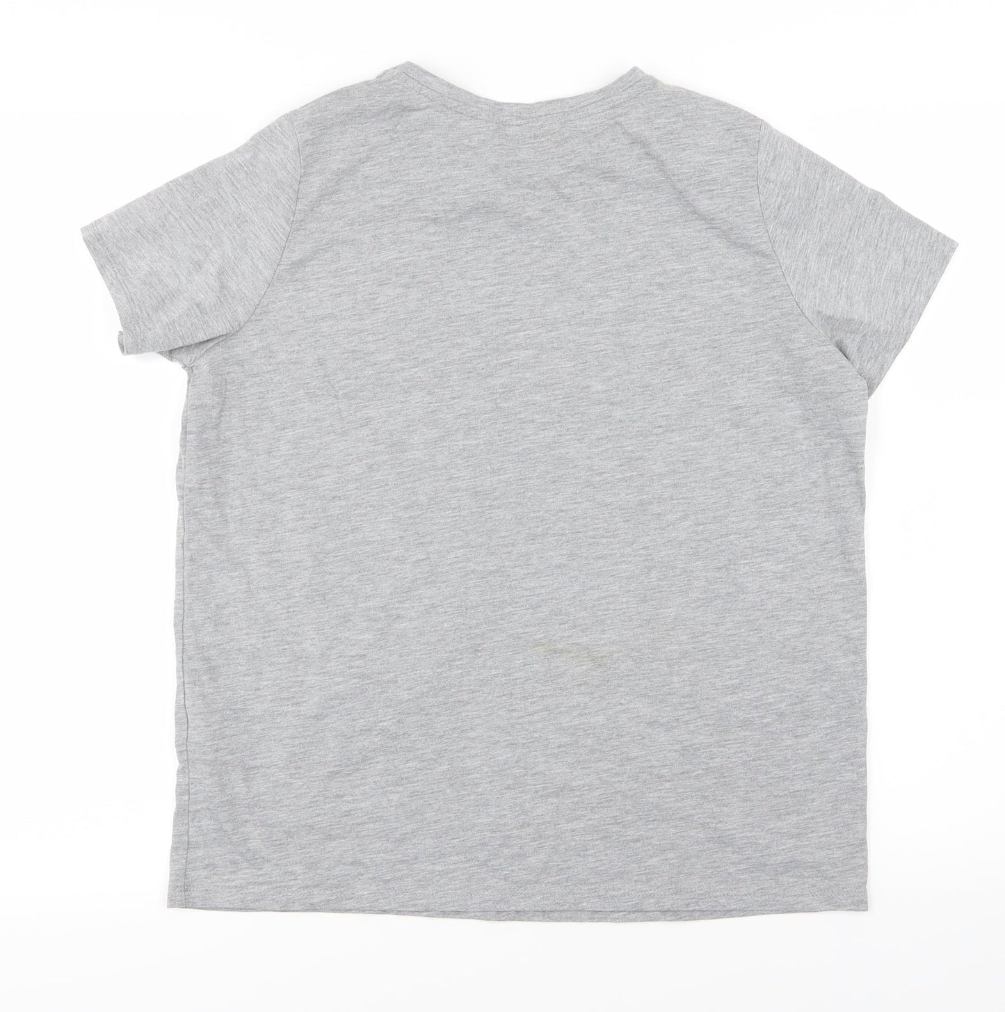 Womens UK Size M Bravado Grey Basic T-Shirt