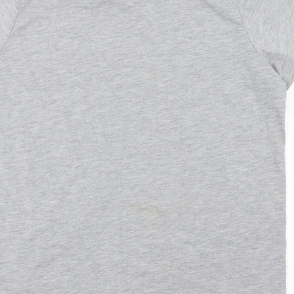 Womens UK Size M Bravado Grey Basic T-Shirt