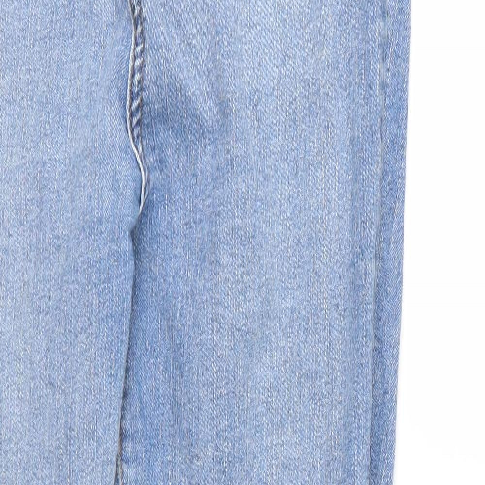 PRETTYLITTLETHING Womens Blue  Denim Skinny Jeans Size 12 L30 in