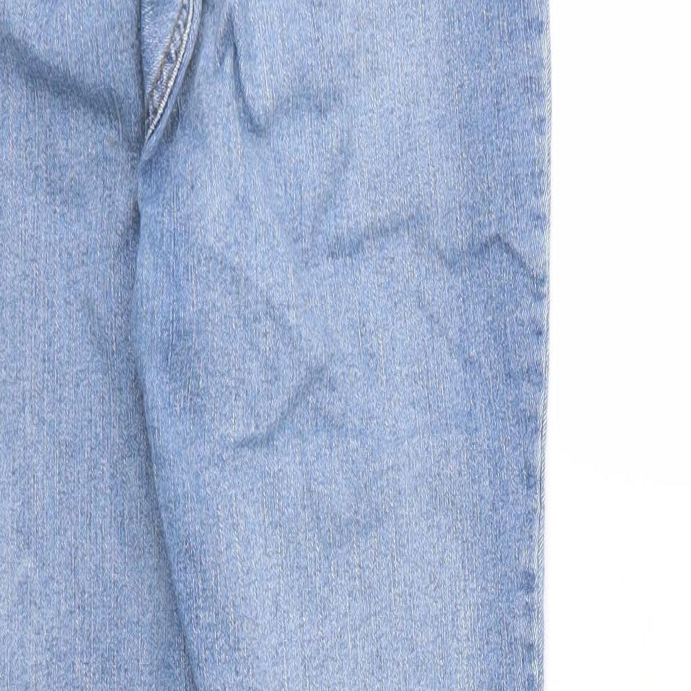 PRETTYLITTLETHING Womens Blue  Denim Skinny Jeans Size 12 L30 in