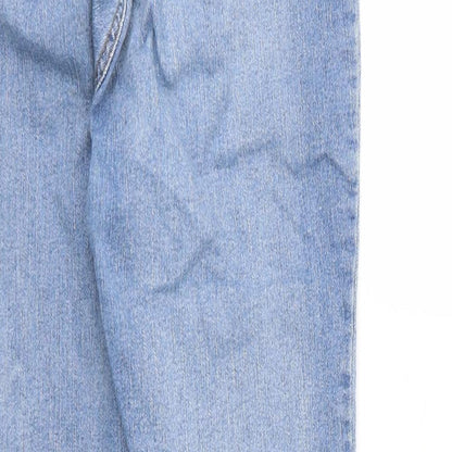 PRETTYLITTLETHING Womens Blue  Denim Skinny Jeans Size 12 L30 in