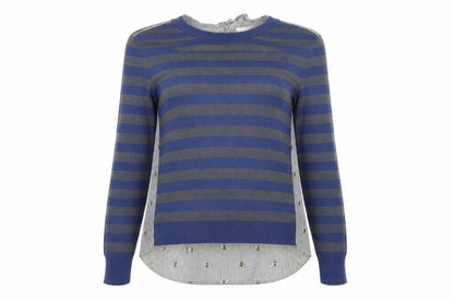 Next Womens Multicoloured Striped Knit Pullover Jumper Size 14