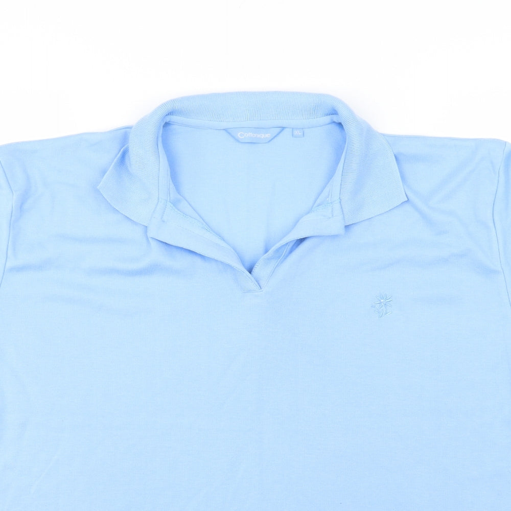 Cottonique Mens Blue  Jersey  Polo Size XL