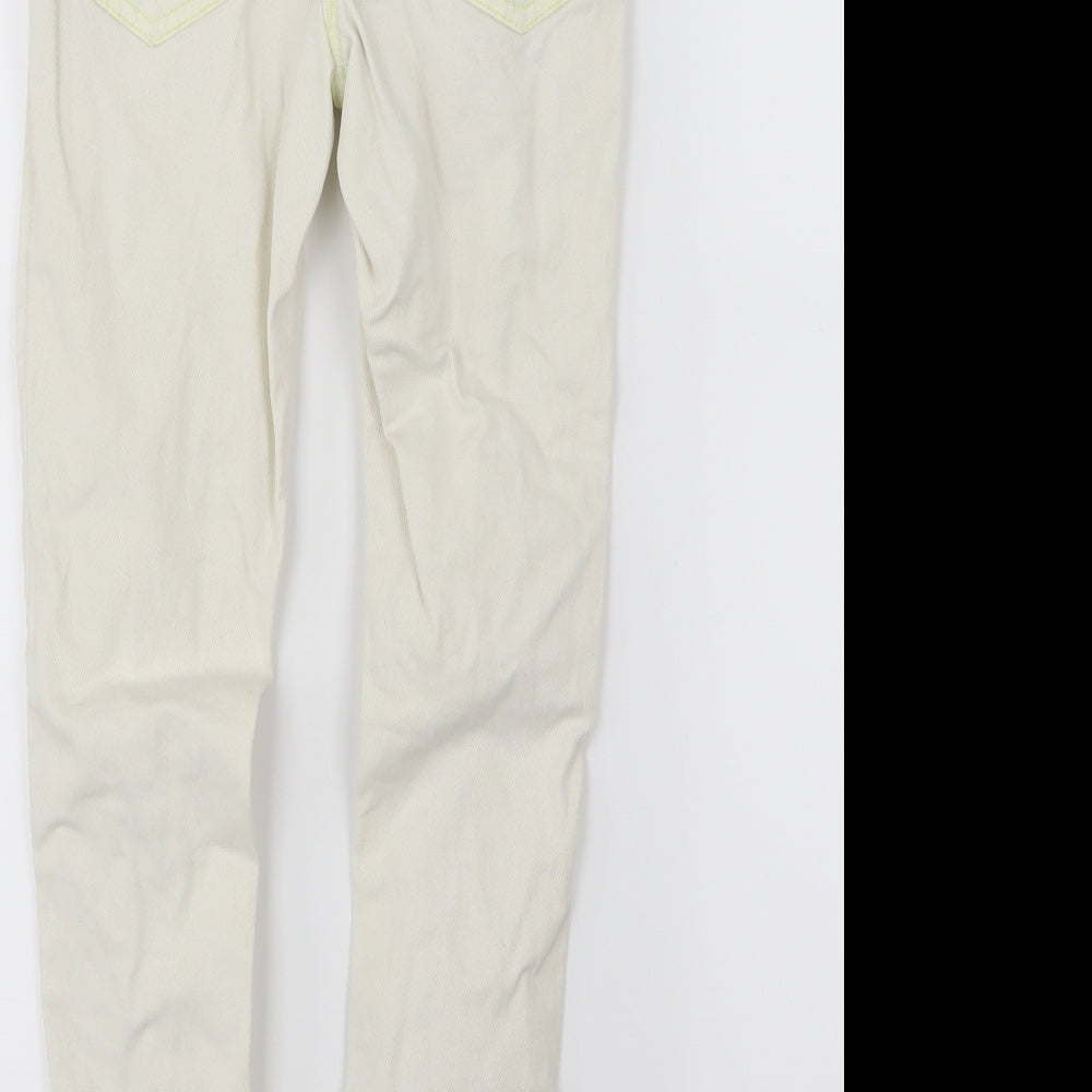 NEXT Girls White  Denim Skinny Jeans Size 11 Years