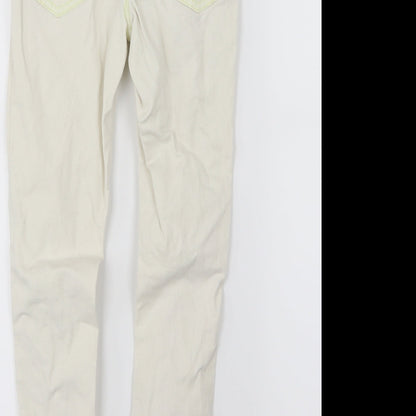 NEXT Girls White  Denim Skinny Jeans Size 11 Years