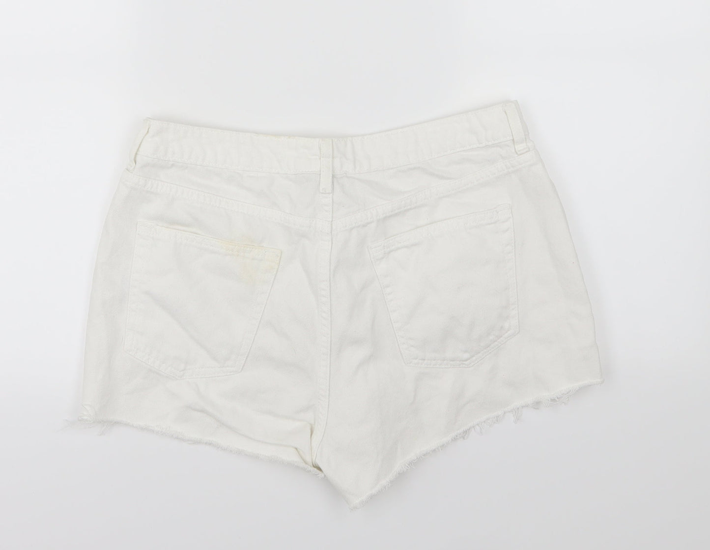 Very Womens Pink  Denim Hot Pants Shorts Size 12