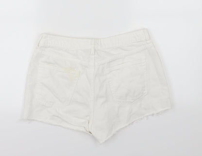 Very Womens Pink  Denim Hot Pants Shorts Size 12