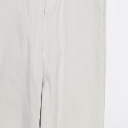 Miss Selfridge Womens White  Denim Skinny Jeans Size 12 L27 in