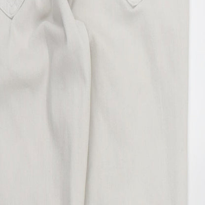 Miss Selfridge Womens White  Denim Skinny Jeans Size 12 L27 in