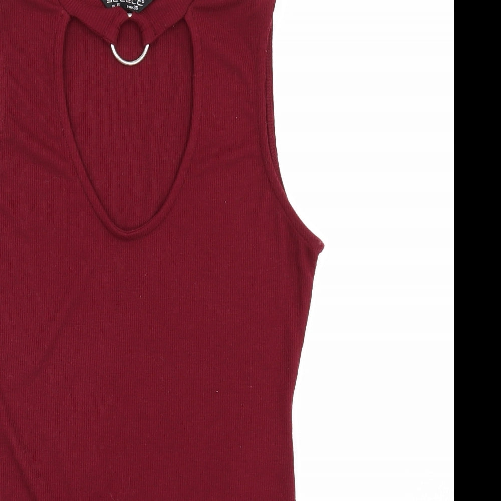 Select` Womens Red   Bodysuit One-Piece Size 8