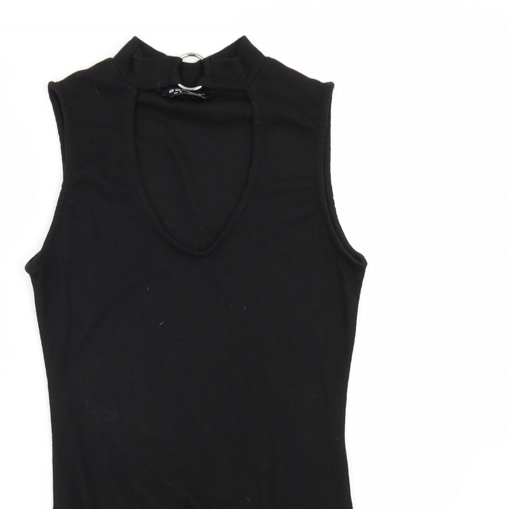 Select Womens Black   Bodysuit One-Piece Size 8