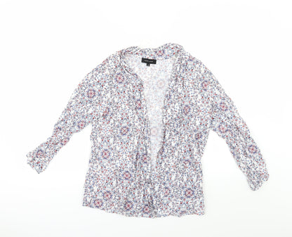 Womens UK Size 8 New Look White Kimono Blouse