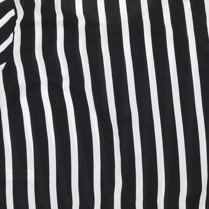 Wallis Womens Black Striped  Basic Blouse Size 12