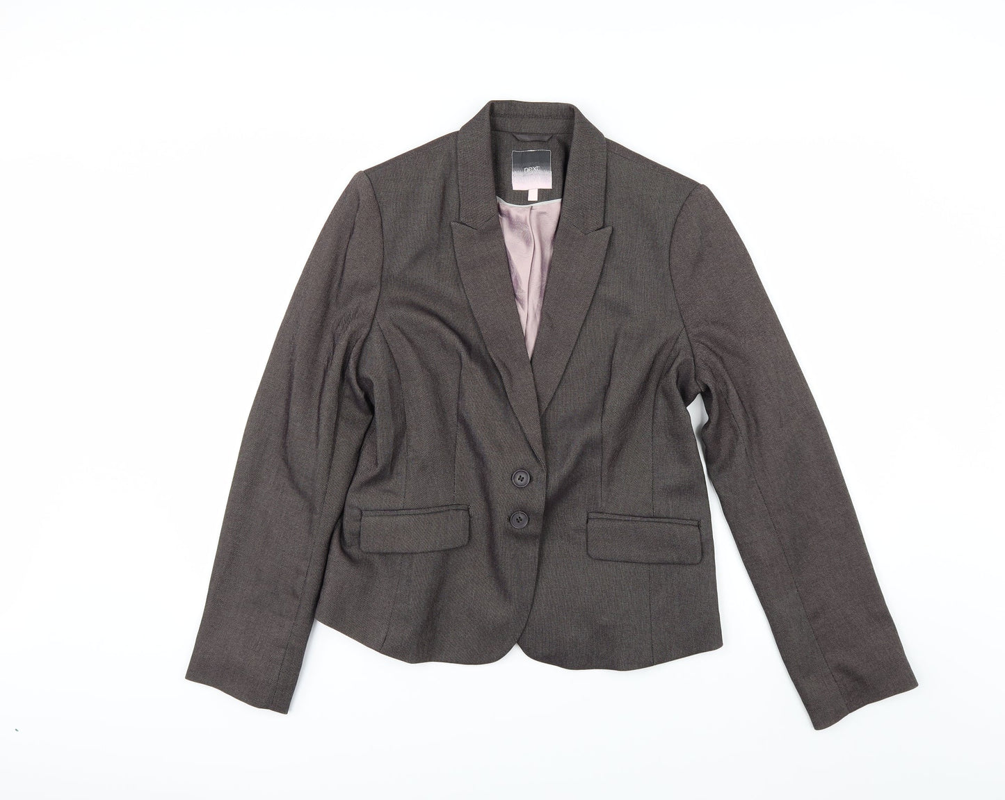 NEXT Womens Brown Herringbone   Suit Jacket Size 14