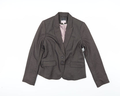 NEXT Womens Brown Herringbone   Suit Jacket Size 14